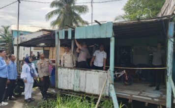 Wujudkan Hunian Sehat, Lurah Sungailais Dampingi Polrestabes Mulai Bedah Rumah Warga