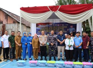 Sentuhan Kasih Lanal Palembang di Sei Lais, Lurah Sungailais Puji Program Pengobatan Gratis