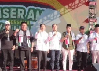 Aksi Bela Palestina di Palembang Satukan Kepedulian, Plt. Camat Oscar Turut Hadir