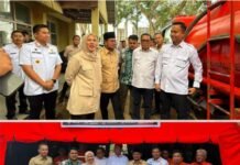 Camat Kertapati dampingi Wawako, Kalaksa BPBD Sumsel, dan Anggota DPR RI Komisi XIII Tinjau Kesiapan Penanggulangan Bencana